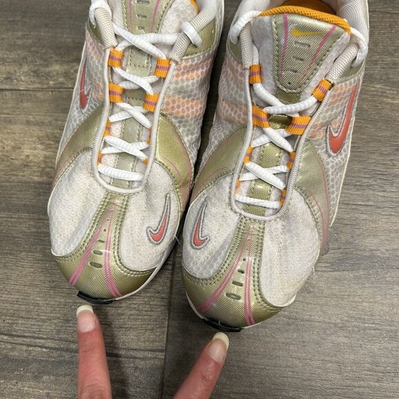 Nike‎ Running Shoes Trainers 316033-161 ORANGE/Pewter/Pink Women’s Size 7 2006 - Picture 5 of 10